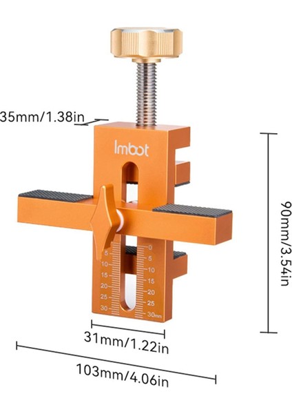 Imbot Dolap Kapısı Tesisat Konumlandırıcı Aracı 7-40MM, Ayarlanabilir Alüminyum Alaşımlı Dolap Kapı Kolu Jig 2pack (Yurt Dışından) fiyatları