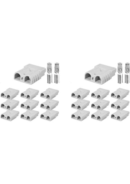 Anderson Tarzı Fiş Konektörleri Için 20PCS Dc Güç Aracı 50A 12-24V 6AWG Bakır Kontak Güç Konektörleri ile Çift Kutup (Yurt Dışından)