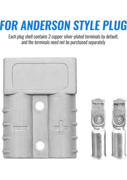 Anderson Tarzı Fiş Konektörleri Için 20PCS Dc Güç Aracı 50A 12-24V 6AWG Bakır Kontak Güç Konektörleri ile Çift Kutup (Yurt Dışından) indirimleri