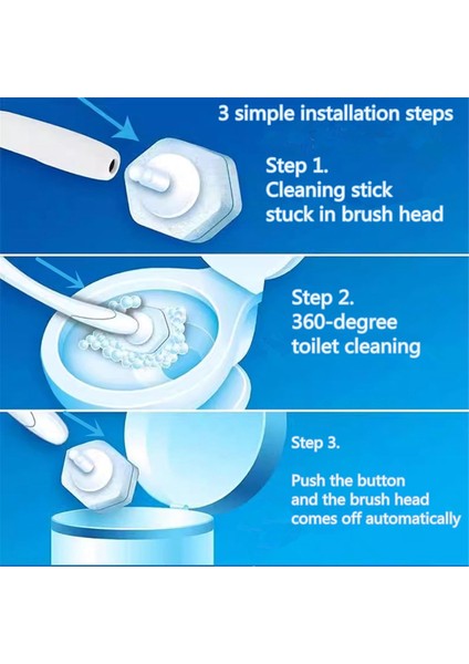 80PCS Tek Kullanımlık Tuvalet Fırçası Çift Katmanlı Fiber Tuvalet Fırçası Yatırma Temizlik Clorox Için Yazı Yağları (Yurt Dışından) fırsatları