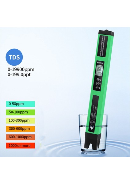 5 Arada 1 Su Kalitesi Test Cihazı Ph/ec/tds/cf/semp Bt Multfersiyonu Ile Su Sayacı Sayacı Havuz Hidroponikleri Için (Yurt Dışından)