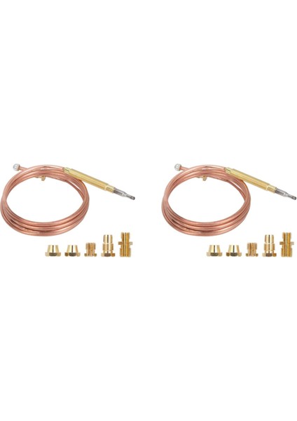 2x Evrensel Gaz Sobası Termokupl 10 Pcs Somun Isıtma Gaz Brülörü Değiştirme Termokupl Adaptörü (Yurt Dışından)