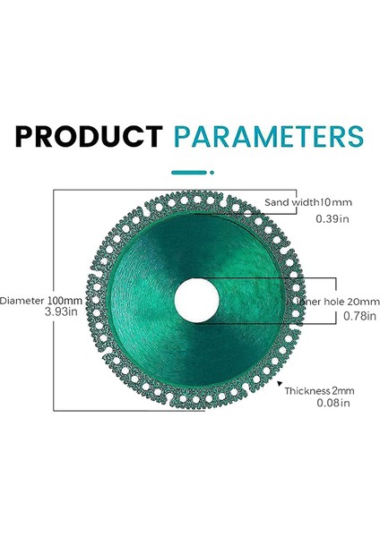 Öğütücü Için Yıkılmaz Disk, Açılı Öğütücü Için Yıkılmaz Kesme Diski (5 Adet) (Yurt Dışından) fiyatları