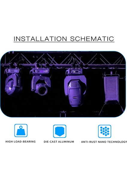 2paır Alumınum Aşağı Açık Hakı Keşa Hava Kafa Işığı Kapsayıcı Klip Güvenliği Lout Dj Dısco Saze Ekipmanı (A) (Yurt Dışından) indirimleri