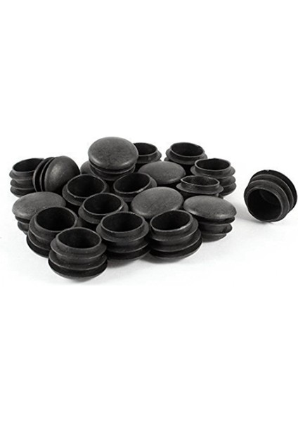 60 Pcs Siyah Plastik 25MM Dia Blanking Uç Kapaklar Yuvarlak Tüp Ekle (Yurt Dışından) fiyatları