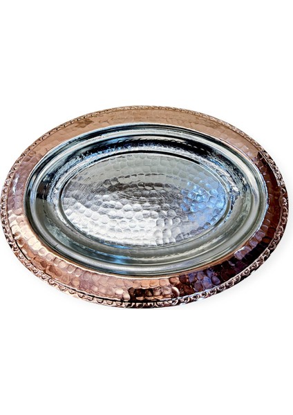 30 cm El Dövme Bakır Kayık Tabak modelleri