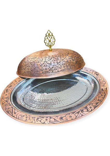 35 cm Ağır Işlemeli Bakır Kayık, Skoç Eskitme fırsatları