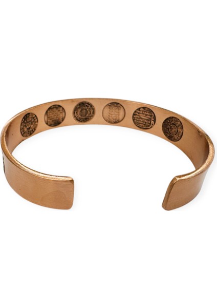 Lazer Motifli, Koruma Dualı Bakır Bileklik, U6161 fırsatları