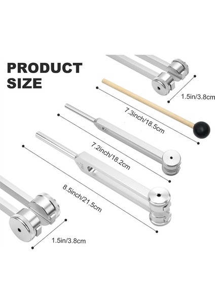 Tunıng For Set 128 Hz 256 Hz Alüminyum Alaşım Iyileştirme Silikon Çekiçli Ayar Çatal (Yurt Dışından) fırsatları