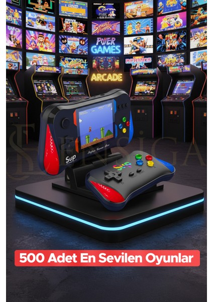 Retro 500 Oyunlu Nostaljik Oyunlu El Atari Gamebox Oyun Konsolu