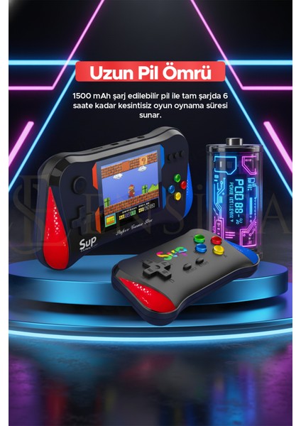 Retro 500 Oyunlu Nostaljik Oyunlu El Atari Gamebox Oyun Konsolu