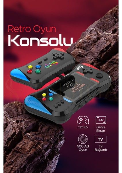 Retro 500 Oyunlu Nostaljik Oyunlu El Atari Gamebox Oyun Konsolu