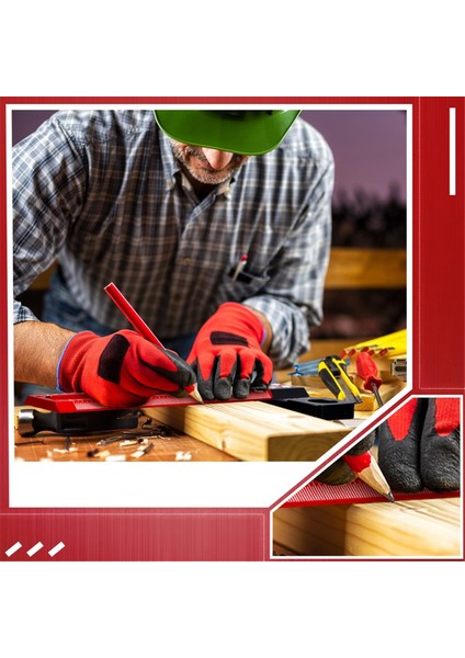 2 Adet Hassas Işaretleme T Cetvel Ahşap Işleme Scriber T Kare Cetvel 12 Inç 6 Inç Mimar Cetvel Marangoz Çalışması (Yurt Dışından) fırsatları