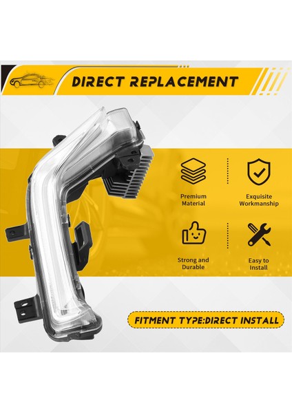 Gündüz Koşu Işık Ön Tampon Sis Işığı Chevrolet Trax 2019-2023 Sağ (Yurt Dışından) indirimleri