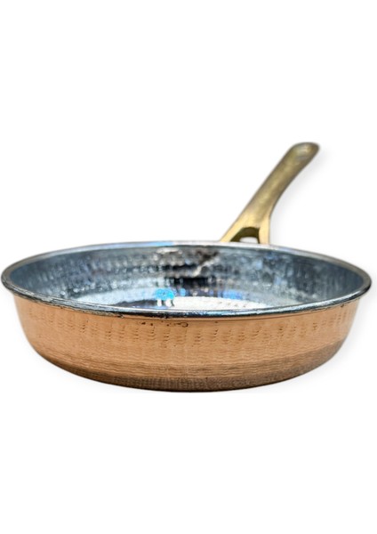 Tek Kulplu Dövme Bakır Tava 19 cm