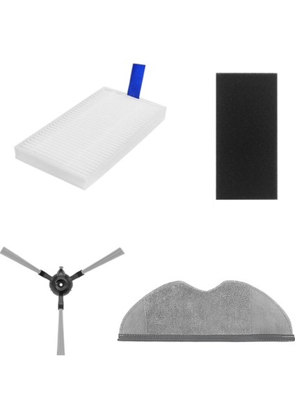 Xiaomi E5 C108 Için 14 Pcs Robot Vakum Temizleyici Parçalar Yıkanabilir Yan Fırça Mop Bezi Filtre Yedek Parçaları (Yurt Dışından) modelleri