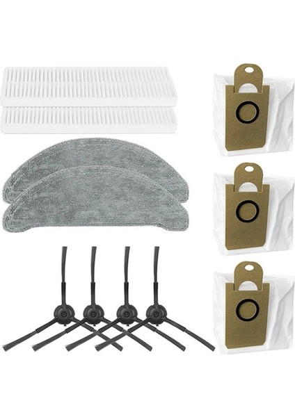 Imou RV-L11-A Için Robot Vakum Temizleyici Aksesuar Drum Fırça Yan Fırçası Filtre Paspası Pad (Yurt Dışından)