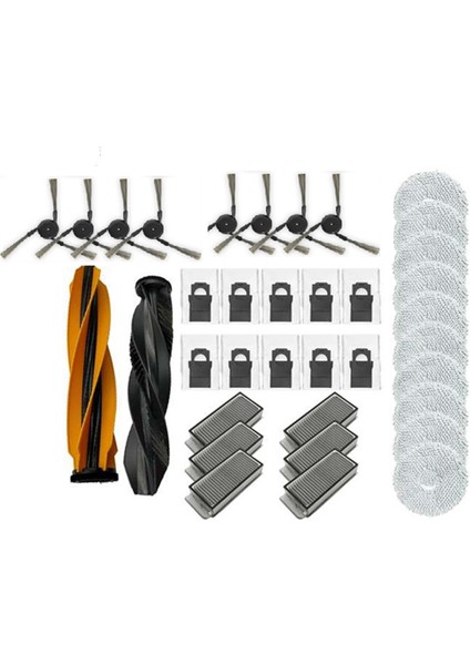 36 Pcs Dreame X50 Ultra / S40 Geliştirilmiş Sürüm Temizleyici Parçaları Değiştirme Ana Yan Fırça Filtre Raç Toz Çanta (Yurt Dışından) fiyatları