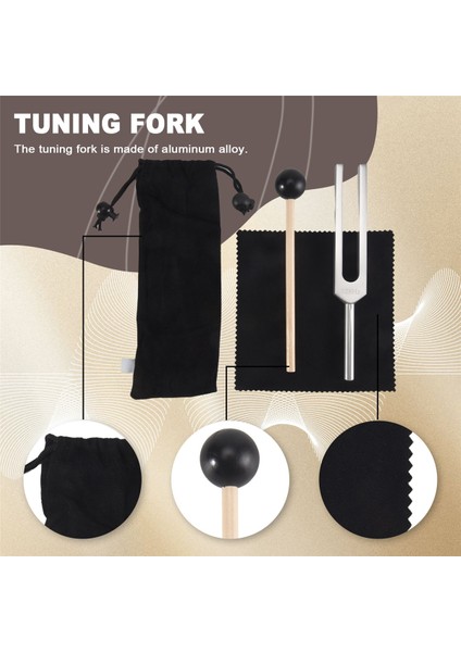 528 Hz Tuning Fork, Gümüş Solfeggio Tuning Forks 528 Hz Müzik Aleti, Meditasyon, Gevşeme (Yurt Dışından) fırsatları