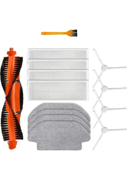 Xiaomi Robot Vakum S10 S10 S10 T12 B106GL Parça Aksesuarları Ana Yan Fırça Filtresi Mop (Yurt Dışından)