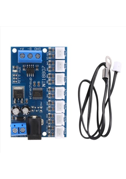 7 Kanal RS485 Ntc Sıcaklık Sensörü Ölçüm Modbus Rtu Kağıtsız Kaydedi Plc NT18B07 (Yurt Dışından)