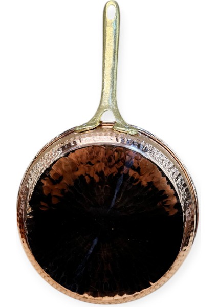 Tek Kulplu Dövme Bakır Tava 23 cm indirimleri