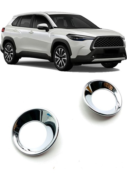 Corolla Cross Car Styling Abs Chrome Için 2020 2021 Toyota Için 5x Ön Sis Lambası Işık Kapağı (Yurt Dışından) fiyatları