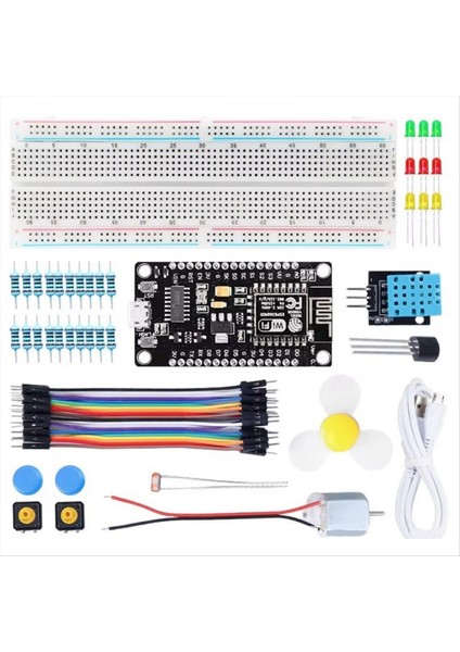 ESP8266 Wifi Başlangıç Kiti Sıcaklık ve Nem Sensörü Programlama Kiti Deney Için Öğrenme Kiti (Yurt Dışından)