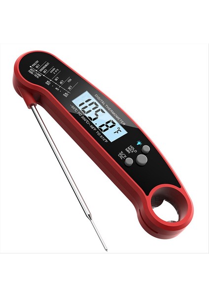 Dijital Et Termometresi Anında Okunan Gıda Termometresi Katlanabilir Prob Pişirme Termometi Için Ev Dış Mekan (Yurt Dışından)