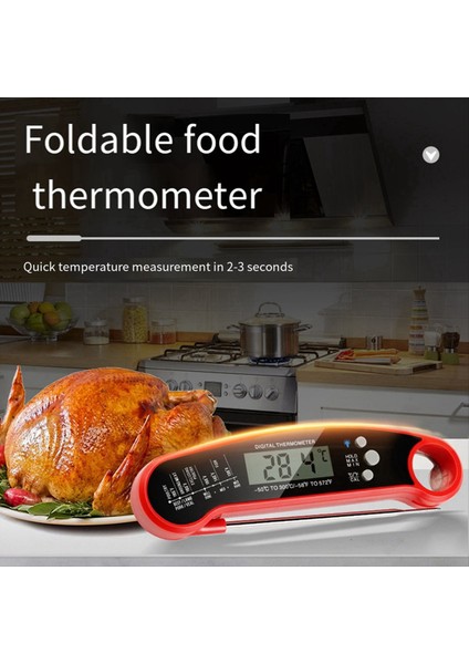 Dijital Et Termometresi Anında Okunan Gıda Termometresi Katlanabilir Prob Pişirme Termometi Için Ev Dış Mekan (Yurt Dışından) indirimleri