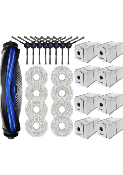 Ecovacs Için Debot N30 Omni / N30 Pro Omni Değiştirme Ana Yan Fırça Mop Bez Toz Çantası Aksesuarları (Yurt Dışından)