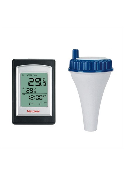 Havuz Termometresi Yüzen Kolay Okuma Güneş Enerjili Iç Mekan Termometresi Su Sıcaklığı Göstergesi Iç Mekan Termometreleri (Yurt Dışından)