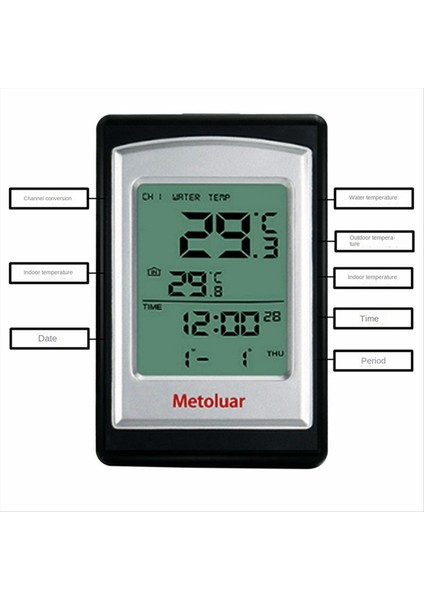Havuz Termometresi Yüzen Kolay Okuma Güneş Enerjili Iç Mekan Termometresi Su Sıcaklığı Göstergesi Iç Mekan Termometreleri (Yurt Dışından) fiyatları