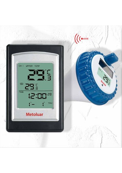 Havuz Termometresi Yüzen Kolay Okuma Güneş Enerjili Iç Mekan Termometresi Su Sıcaklığı Göstergesi Iç Mekan Termometreleri (Yurt Dışından) fırsatları