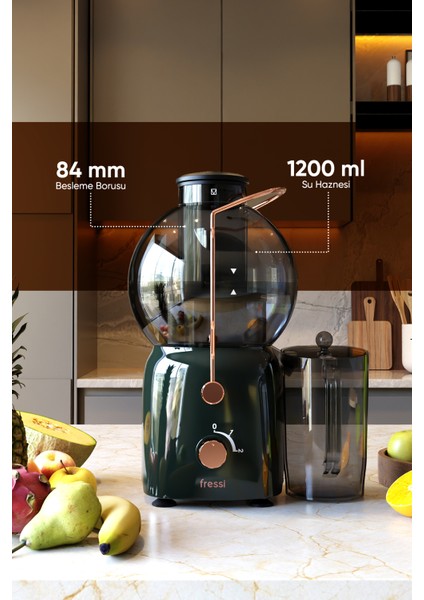 Katı Meyve Sıkacağı Hız Ayarlı 1,2l 800W FR-KM01 Essenza fiyatları