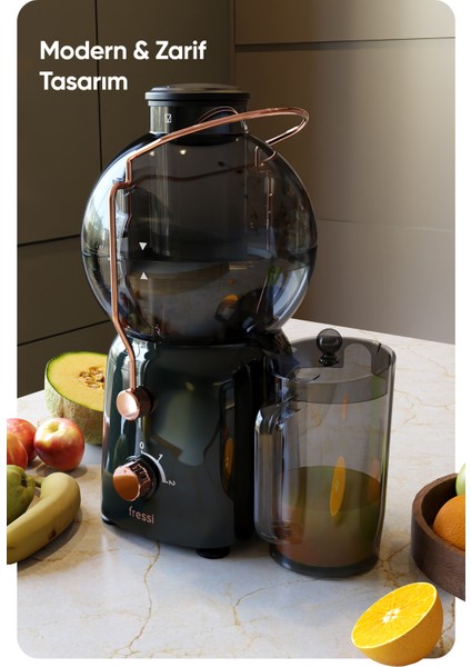 Katı Meyve Sıkacağı Hız Ayarlı 1,2l 800W FR-KM01 Essenza modelleri