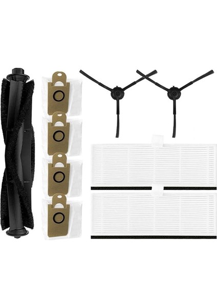 Neabot Nomo N2 Için Robot Vakum Temizleyici Yedek Yedek Parçalar Aksesuarlar Ana Fırça Yan Fırça Hepa Filtre Mop Rag (Yurt Dışından)