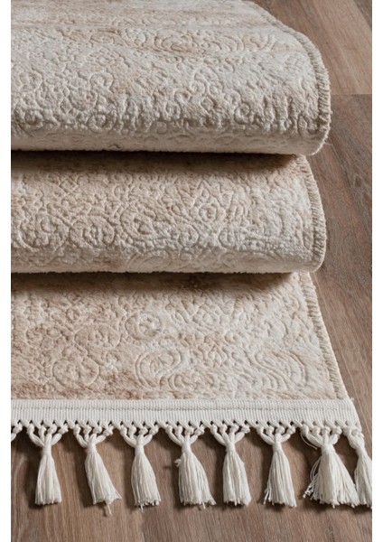 Violet Koleksiyonu Yıkanabilir Kaymaz Taban Salon,oturma Odası,mutfak,antre,koridor Halısı Gri