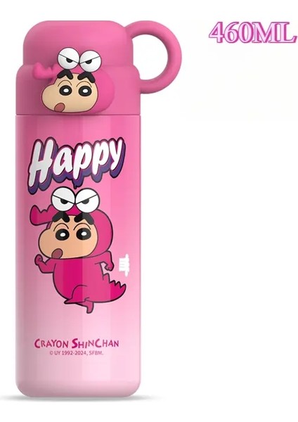 Crayon Shin-Chan Termos Kupası Yuvarlak Paslanmaz Çelik Kolayca Temizlenir Çocukların Termos Kupası Taşınabilir Su Dağı Zarif Boxcasity: 460ML/RENK: Süpermen (Yurt Dışından)