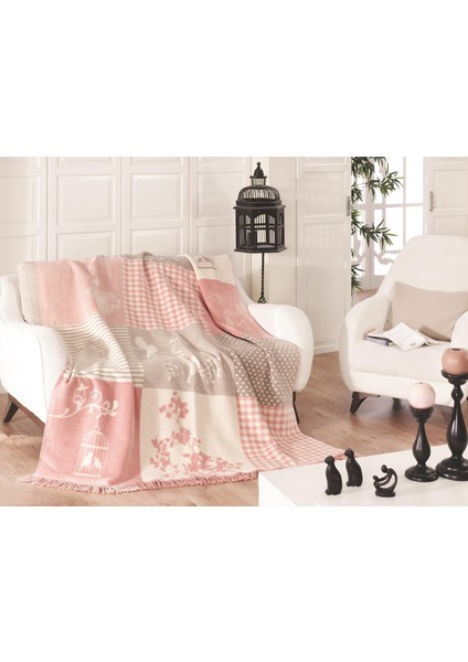 Çift Kişilik Pamuklu Battaniye Rene 180 x 220 cm indirimleri