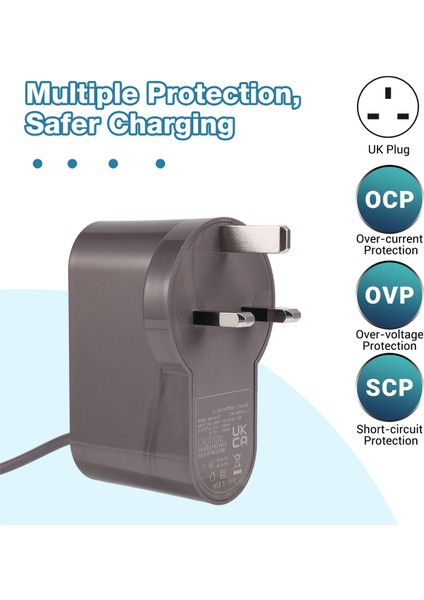 Dyson DC30/DC31/DC34/DC35/DC44/DC45/DC56 Için Güç Şarj Cihazı Adaptörü, Vakum Süpürge Parçaları, Ingiltere Fiş (Yurt Dışından) fırsatları