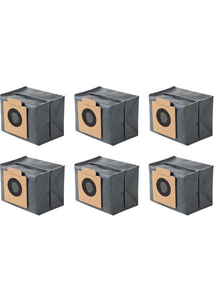 6pcs Eufy Temiz X8 Için Toz Torbaları Pro-Boş Istasyon Robot Vakum Temizleme Yedek Yedek Parça Çöp Torbası (Yurt Dışından)