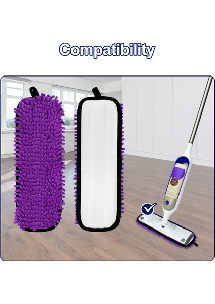 Swiffer Power Paspy Sprey Mop Bez Şönil Yeniden Kullanılabilir Zemin Temizleme Yedek Pedi Için 3pcs (Yurt Dışından) fiyatları