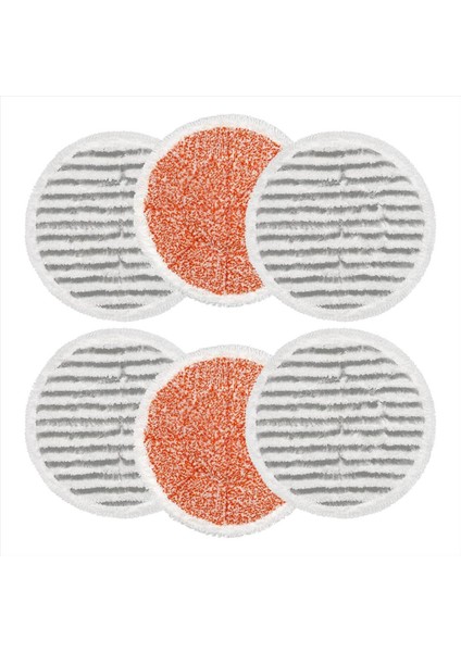 6 Paket S7000 Steam Mop Padleri Köpekbalığı S7000AMZ S7001 S7001TGT S7000 Serisi Steam Mop, Mikrofiber (Yurt Dışından)