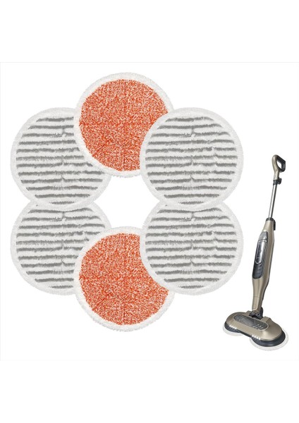 6 Paket S7000 Steam Mop Padleri Köpekbalığı S7000AMZ S7001 S7001TGT S7000 Serisi Steam Mop, Mikrofiber (Yurt Dışından) fiyatları