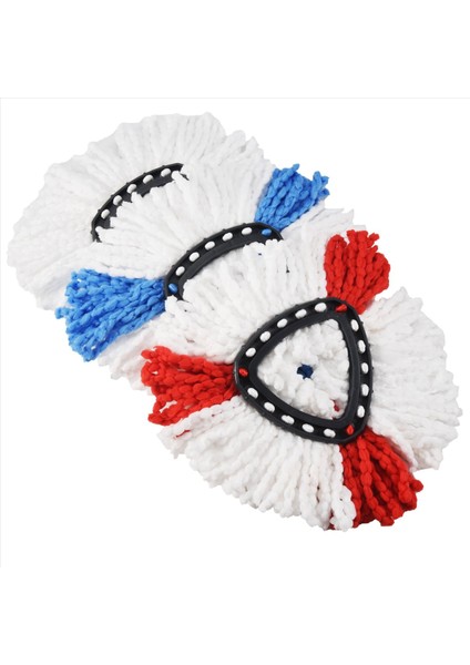 Vileda O-Cedar Rotary Üçgen Paspas Aksesuarları Üçgen Pamuk Iplik Kafa Paspası Yedek Bez (3 Pc) (Yurt Dışından)