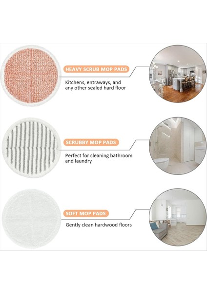 10PCS Paspas Pedleri Bissell Spinwave Paspas 2124 2039 2037 2039A Serisi Yıkanabilir Paspas Pedleri Sert Zemin Paspası (Yurt Dışından) fırsatları