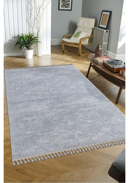 Violet Koleksiyonu Yıkanabilir Kaymaz Taban Salon,oturma Odası,mutfak,antre,koridor Halısı Gri fırsatları