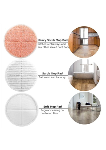 8 Paket Buhar Padleri Bissell Spinwave Için Set 2039A 2124: 4 Ağır Scrub Ped, 2 Yumuşak Ped, 2 Scrubby (Yurt Dışından) indirimleri