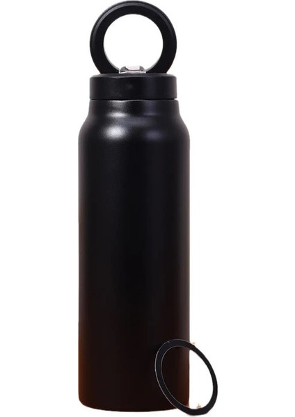 304 Paslanmaz Çelik Manyetik Kupa Tutucu Su Şişesi Yalıtımlı Spor Termoları Soğuk Tutma Sızdırmaz Araç Seyahat Kazak: 24.5X8CM/RENK: Kırmızı (Yurt Dışından)